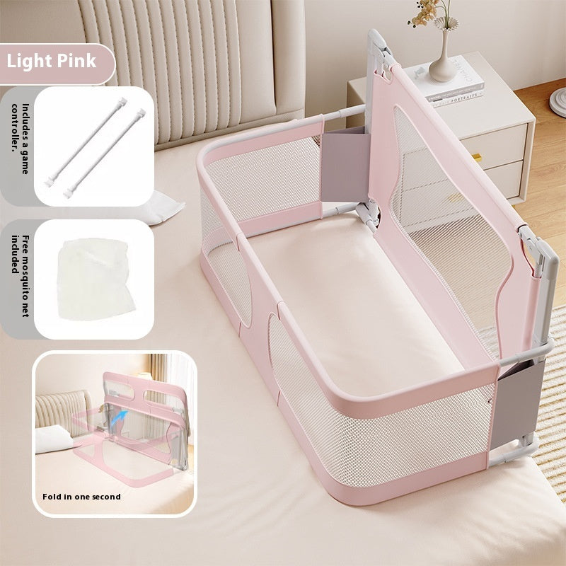 Small Apartment Anti-pressure Crib Fence Protective Folding