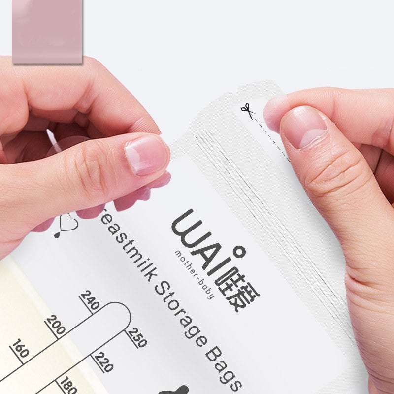Breast milk storage bag