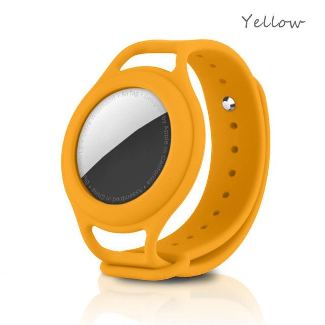 Compatible With Apple,AirTags Liquid Silicone Watch Children's Bracelet Wristband Location Tracker