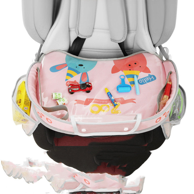 Car Baby Safety Seat Tray Child Car Storage Small Table