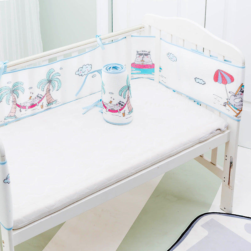 3D Sandwich Mesh Breathable Universal Baby Anti-collision Child Bed Surround