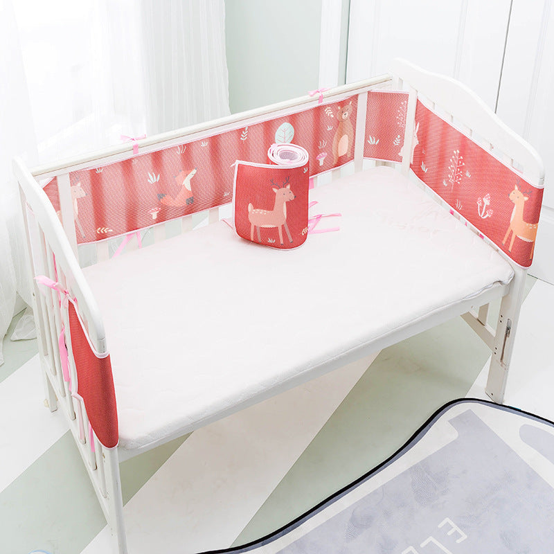 3D Sandwich Mesh Breathable Universal Baby Anti-collision Child Bed Surround