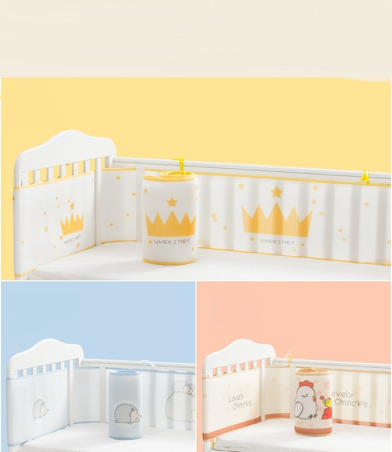 3D Sandwich Mesh Breathable Universal Baby Anti-collision Child Bed Surround