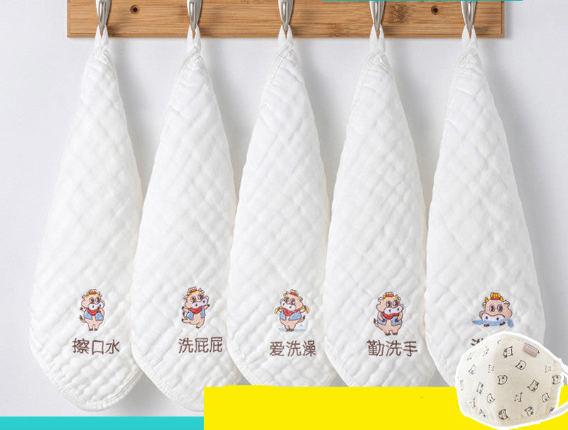 Saliva Towel, Cotton Gauze, Baby Supplies, Super Soft Face Wash, Small Square