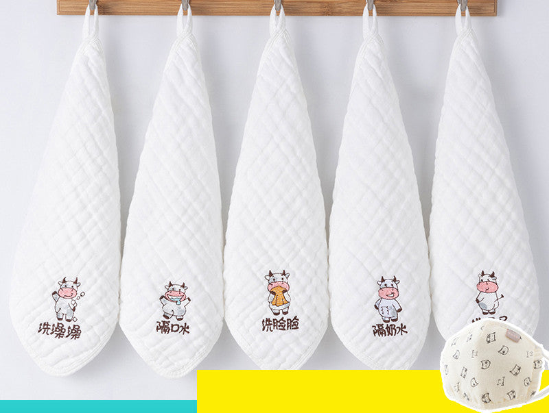 Saliva Towel, Cotton Gauze, Baby Supplies, Super Soft Face Wash, Small Square