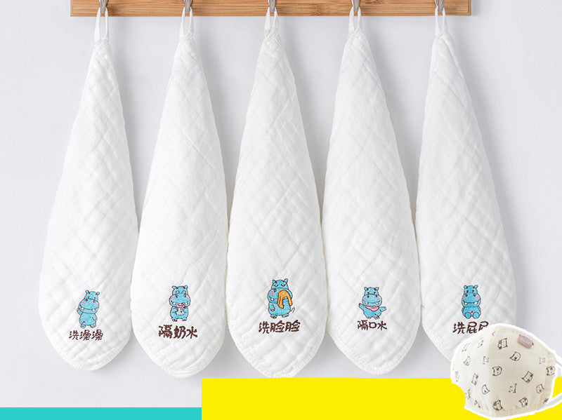 Saliva Towel, Cotton Gauze, Baby Supplies, Super Soft Face Wash, Small Square