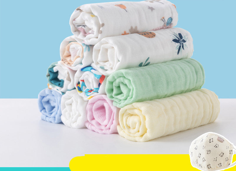 Saliva Towel, Cotton Gauze, Baby Supplies, Super Soft Face Wash, Small Square