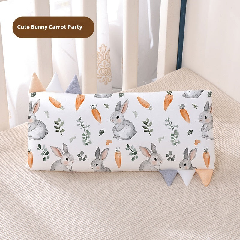 Bamboo Fiber Removable And Washable Children's Cartoon Pillow