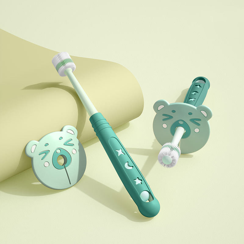 Children's Toothbrush With 360-degree Antibacterial Nano-soft Bristles