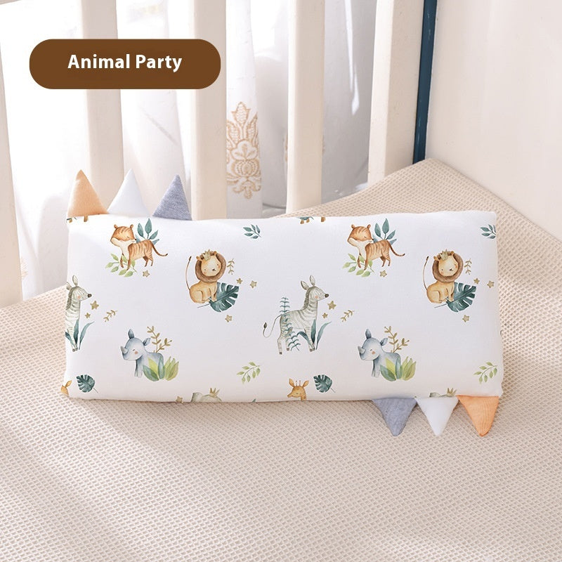 Bamboo Fiber Removable And Washable Children's Cartoon Pillow