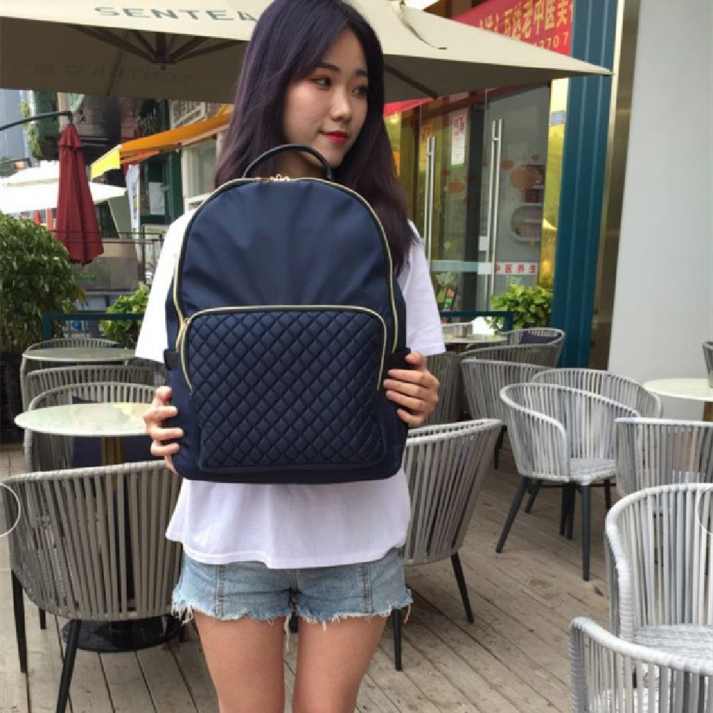 Sac à dos à roulettes amovible pour femme avec imprimé sur toile