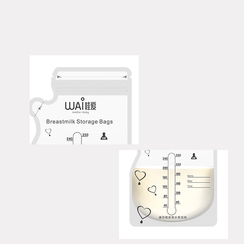 Breast milk storage bag