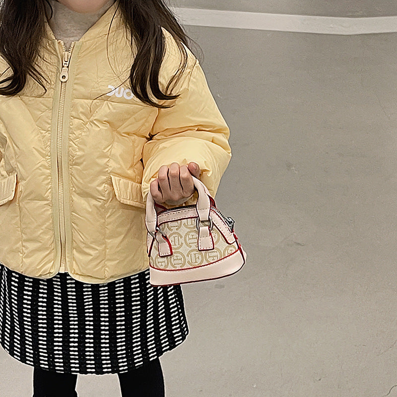 Fashion Color Contrast Coin Purse Mini Western Style Girl's Crossbody Bag