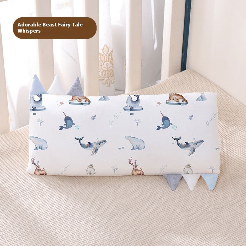 Bamboo Fiber Removable And Washable Children's Cartoon Pillow