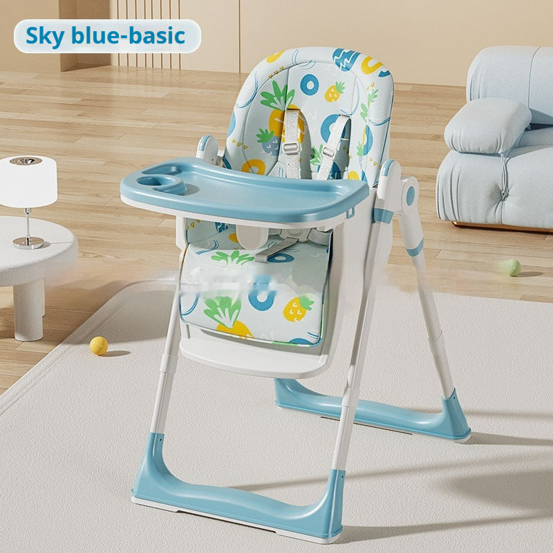 Baby Eating Multifunctional Foldable Children's Dining Table And Chair Household Portable
