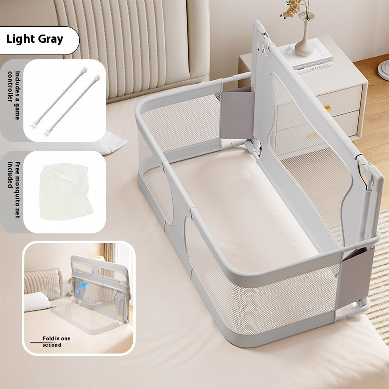 Small Apartment Anti-pressure Crib Fence Protective Folding