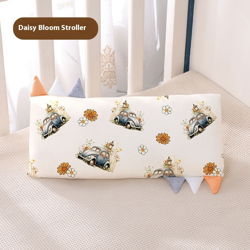 Bamboo Fiber Removable And Washable Children's Cartoon Pillow