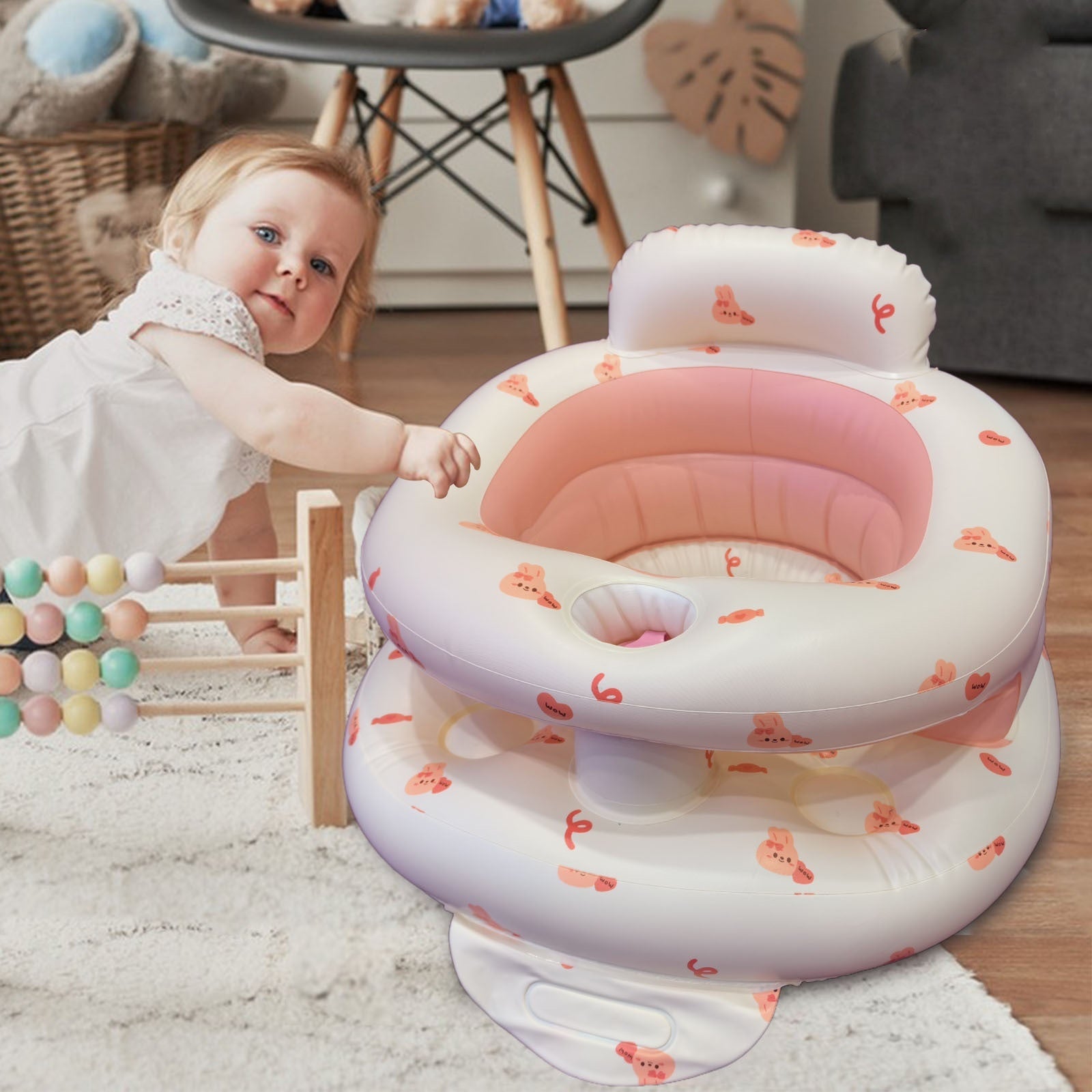 Infant Dining Chair Baby Inflatable Sofa
