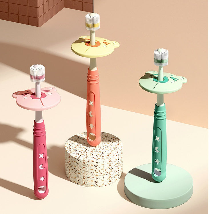 Children's Toothbrush With 360-degree Antibacterial Nano-soft Bristles