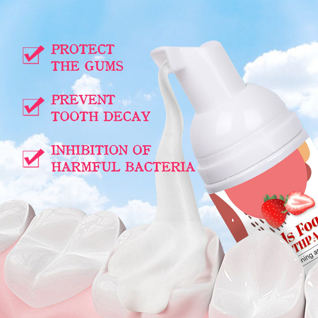 Kinder-Zahnreinigungsschaum-Mousse-Zahnpasta