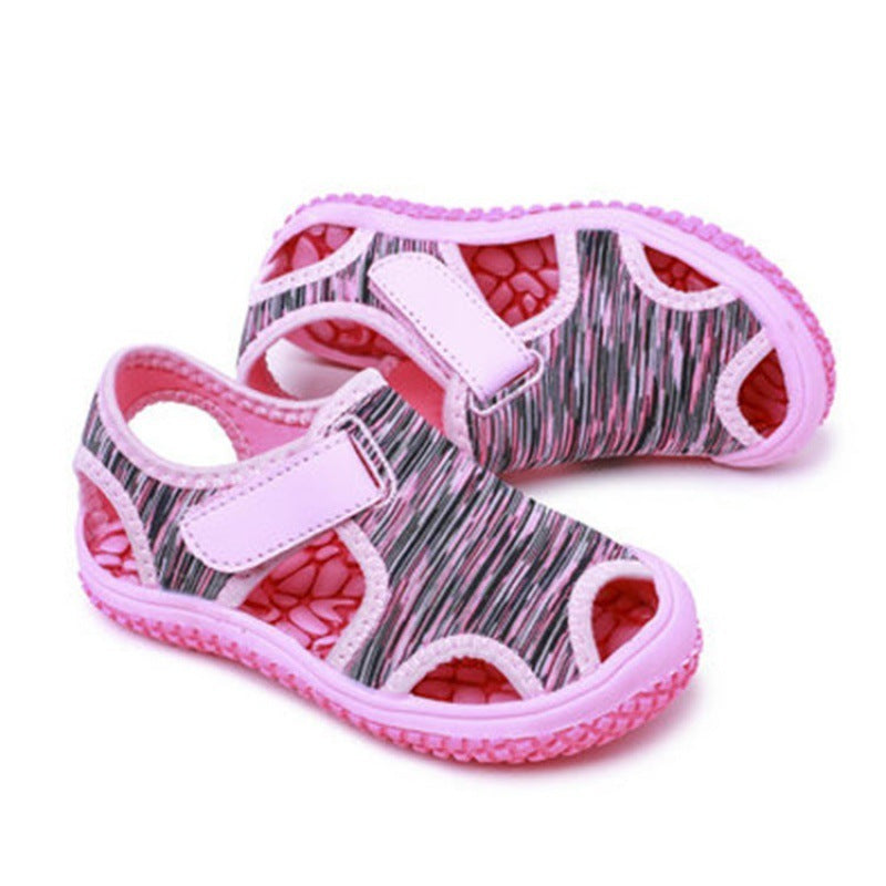 Children's Sandals Girls Summer Boys' Baotou Beach Shoes Middle-Aged Children Little Girls Soft-Soled Baby Toddler Shoes