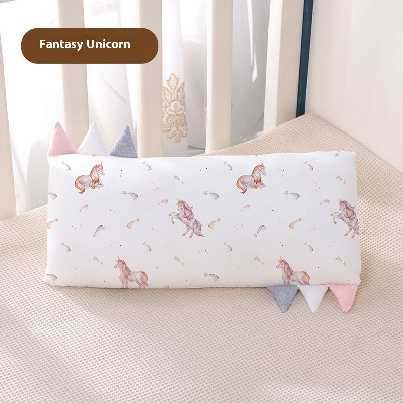 Bamboo Fiber Removable And Washable Children's Cartoon Pillow