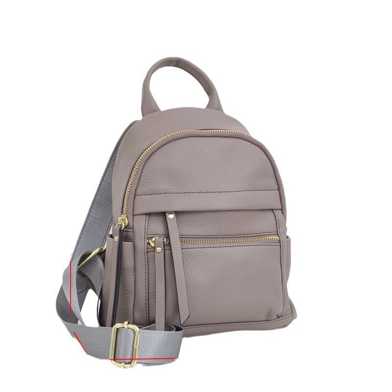 Fashion All-matching Leather Travel Bag Large-capacity Backpack