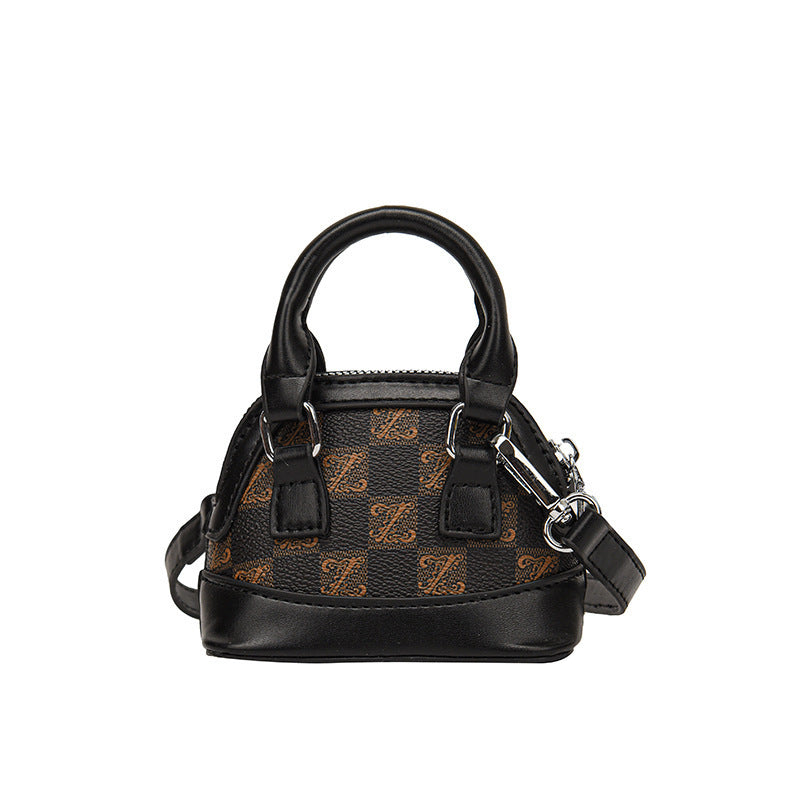 Fashion Color Contrast Coin Purse Mini Western Style Girl's Crossbody Bag